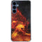 Fire Stalker Wolf by Tom Wood Galaxy A35 5G Clear Case